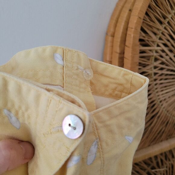 Vintage Susquehanna Trail Outfitters Wrap Mini Skirt Yellow Daisy Floral 8 - Picture 8 of 11